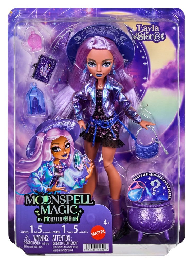 Monster High Moonspell Magic Puppe Layla Stone - Versand: 7 Tage nach Bestellung