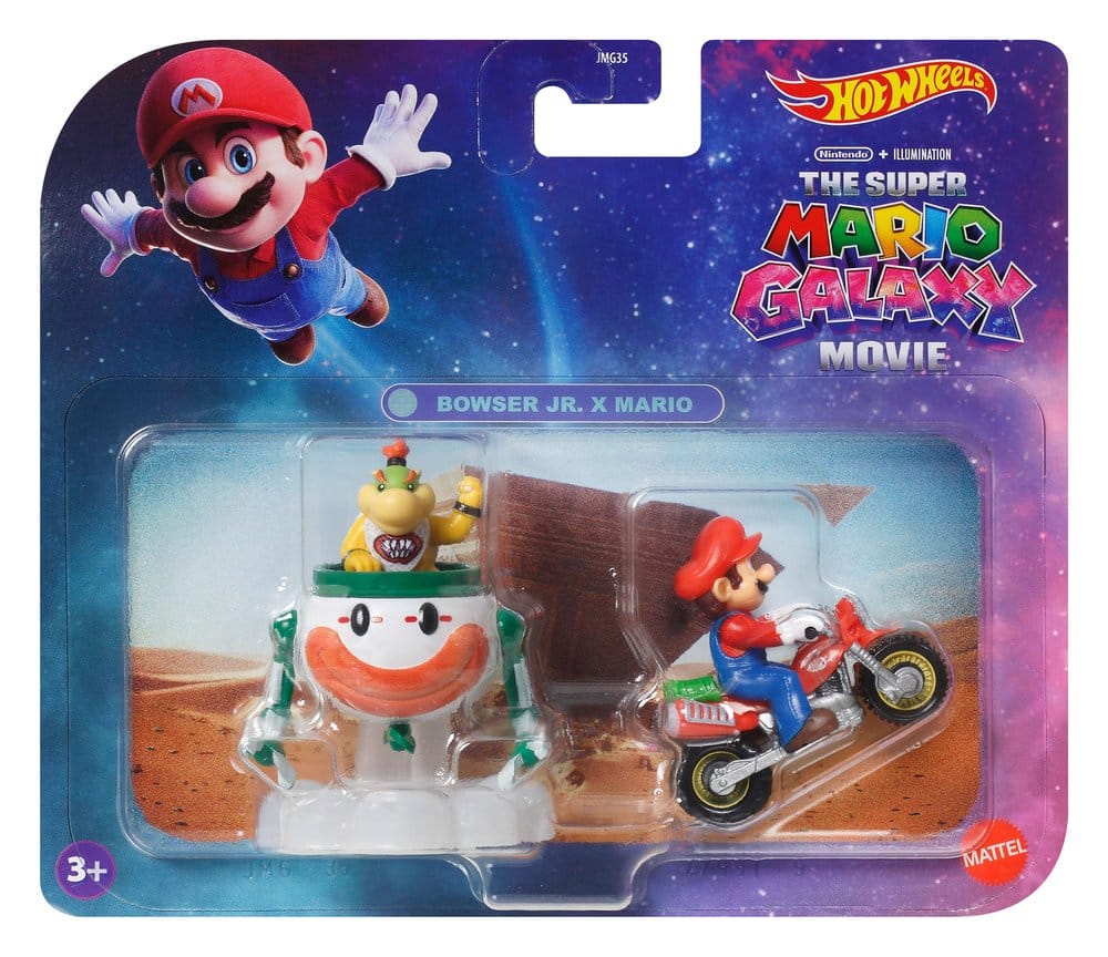 Super Mario Hot Wheels Die-Cast Fahrzeuge 2er-Pack 1/64 Mario & Bowser Jr. - Preorder - ETA: 08.09.2026