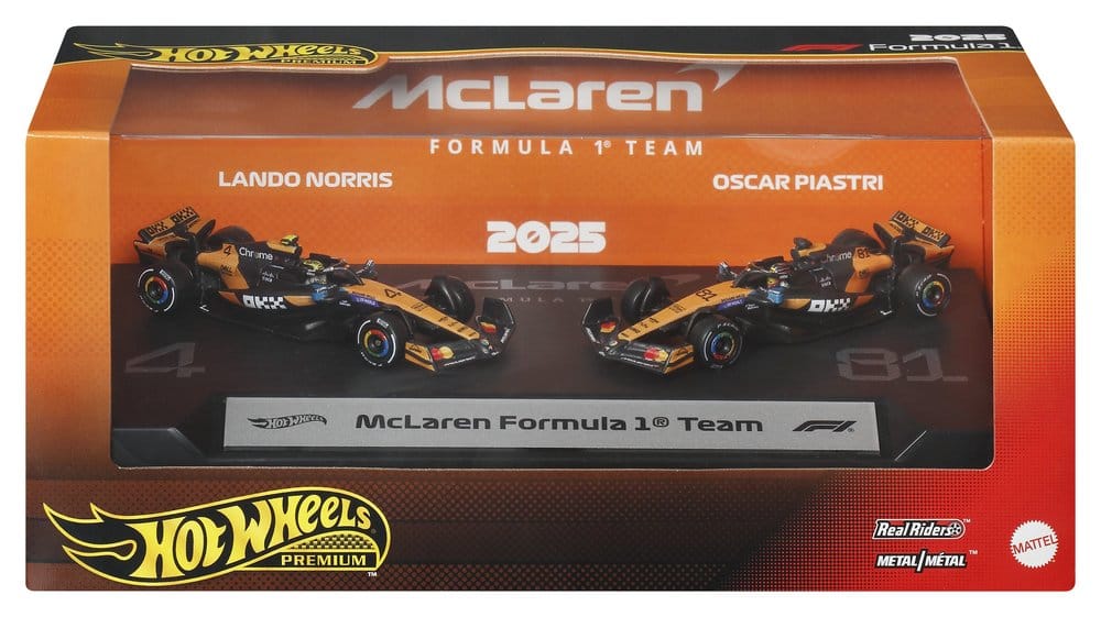 Formel 1 Hot Wheels Premium Die-Cast Fahrzeuge 2er-Pack 1:64 Team McLaren - Preorder - ETA: 08.08.2026