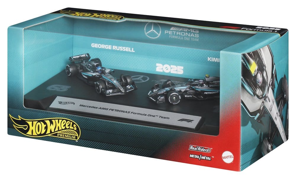 Formel 1 Hot Wheels Premium Die-Cast Fahrzeuge 2er-Pack 1:64 Team Mercedes-AMG PETRONAS - Preorder - ETA: 08.08.2026