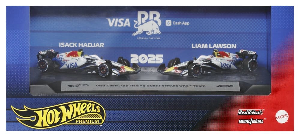 Formel 1 Hot Wheels Premium Die-Cast Fahrzeuge 2er-Pack 1:64 Team Visa Cash App Racing Bulls - Preorder - ETA: 08.08.2026