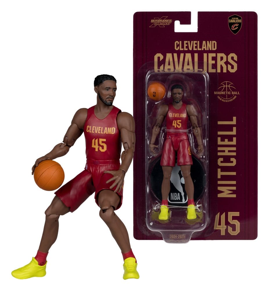 NBA SportsPicks Actionfigur Donovan Mitchell (Cleveland Cavaliers) 15 cm - Versand: 7 Tage nach Bestellung