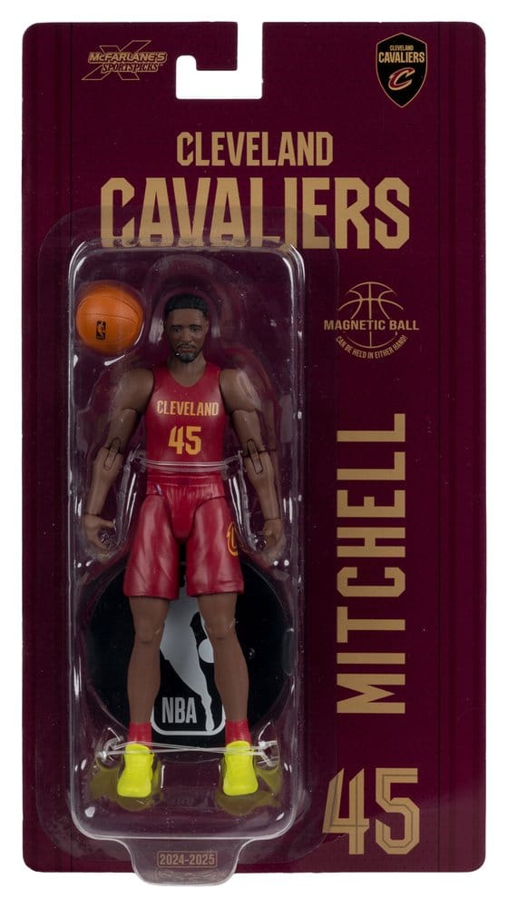 NBA SportsPicks Actionfigur Donovan Mitchell (Cleveland Cavaliers) 15 cm - Versand: 7 Tage nach Bestellung