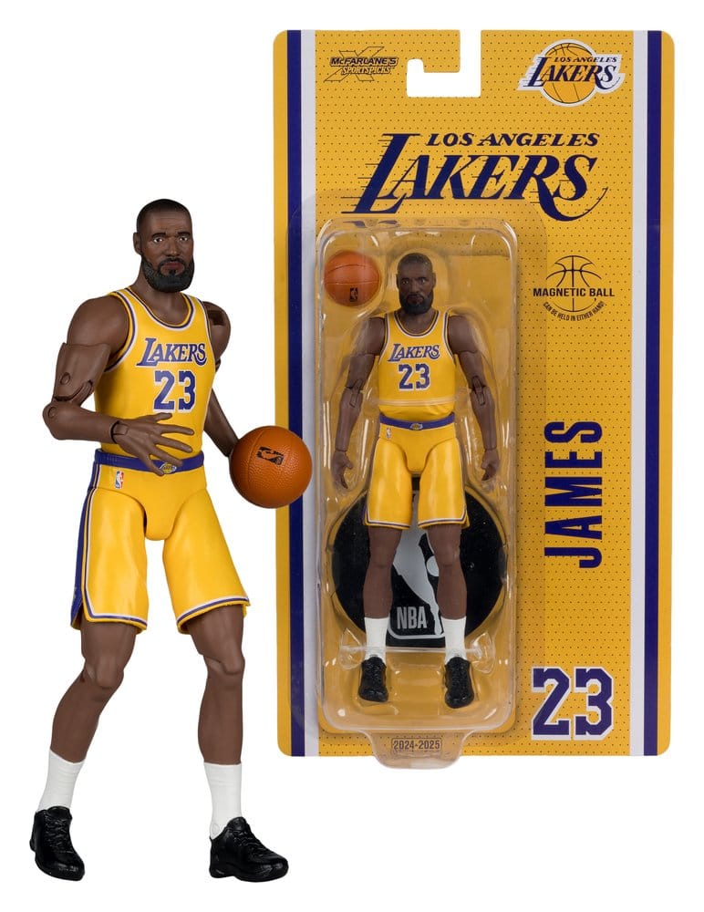 NBA SportsPicks Actionfigur Lebron James (Los Angeles Lakers) 16 cm - Versand: 7 Tage nach Bestellung