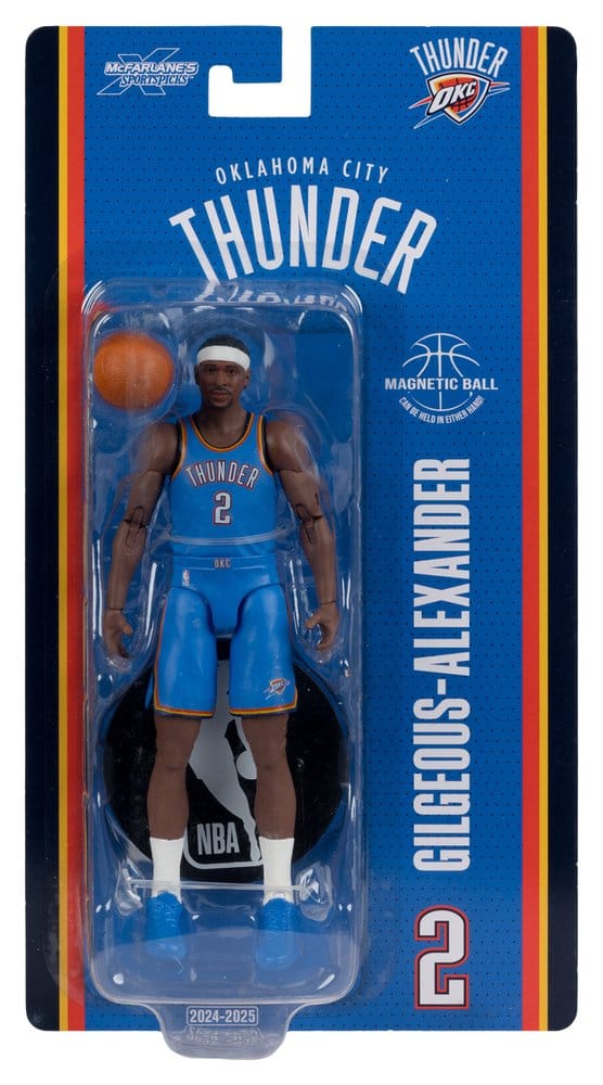 NBA SportsPicks Actionfigur Shai Gilgeous-Alexander (Oklahoma City Thunder) 16 cm - Versand: 7 Tage nach Bestellung