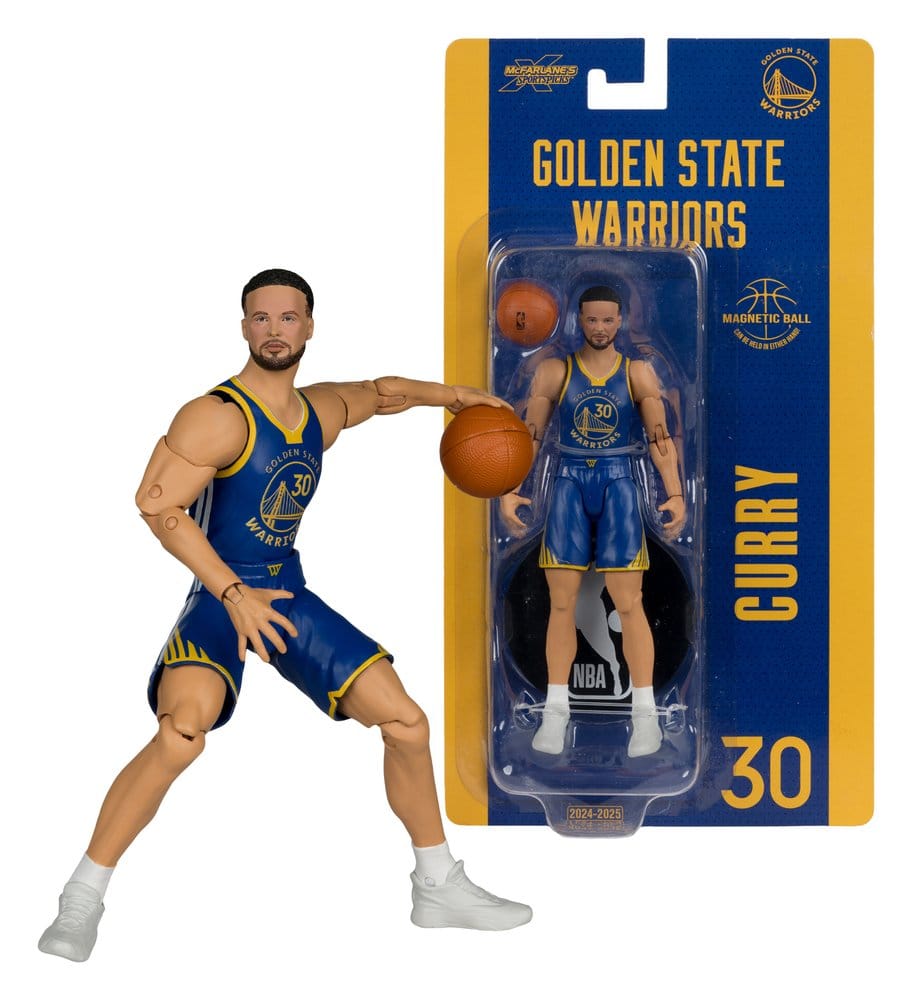 NBA SportsPicks Actionfigur Stephen Curry (Golden State Warriors) 15 cm - Versand: 7 Tage nach Bestellung