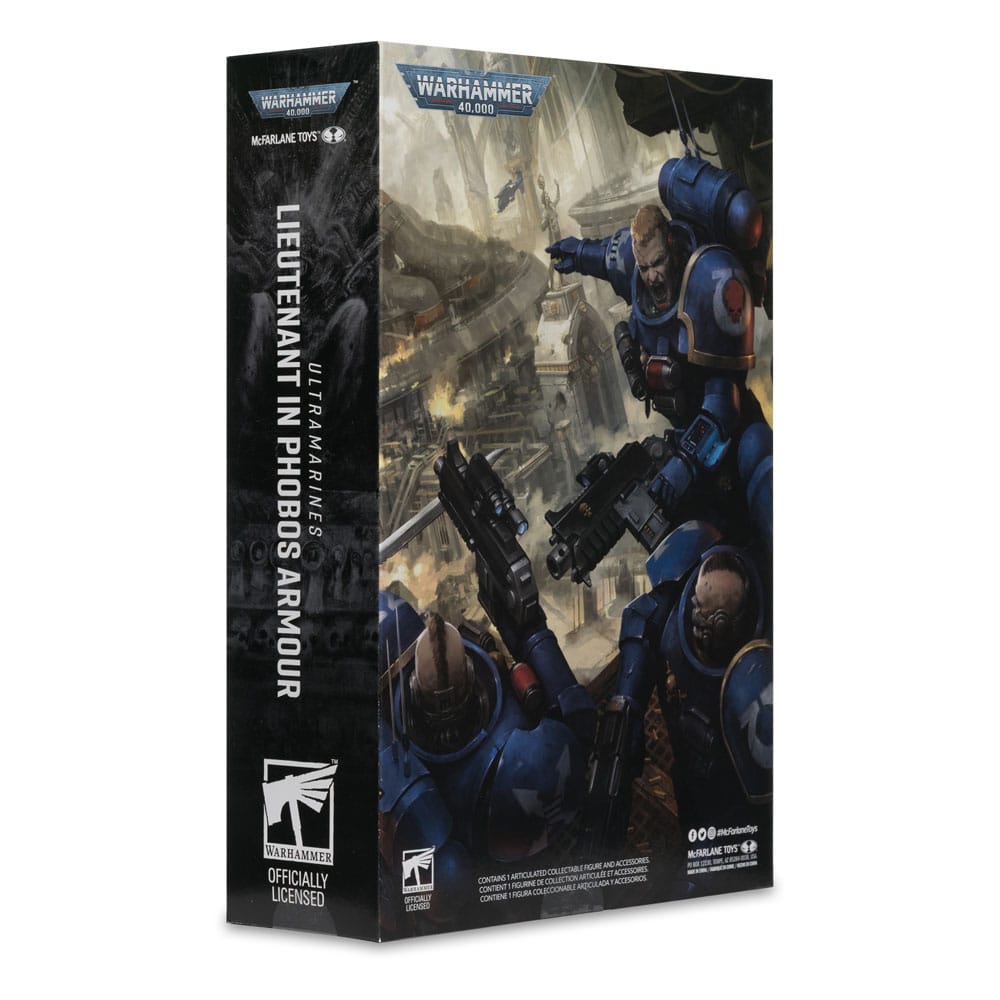 Warhammer 40,000 Actionfigur Lieutenant in Phobos Armor (Ultramarines) 18 cm - Versand: 5-7 Tage nach Bestellung