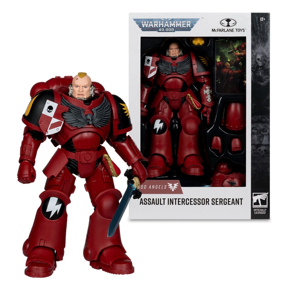 Warhammer 40,000 Actionfigur Assault Intercessor Sergeant (Blood Angel) 18 cm - Versand: 5-7 Tage nach Bestellung