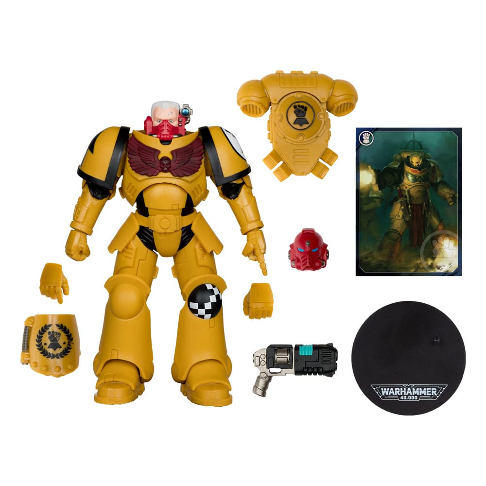 Warhammer 40,000 Actionfigur Intercessor Sergeant (Imperial Fist) (Gold Label) 18 cm - Versand: 7 Tage nach Bestellung