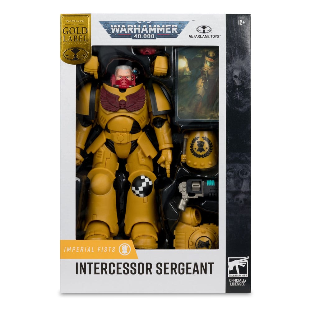 Warhammer 40,000 Actionfigur Intercessor Sergeant (Imperial Fist) (Gold Label) 18 cm - Versand: 7 Tage nach Bestellung