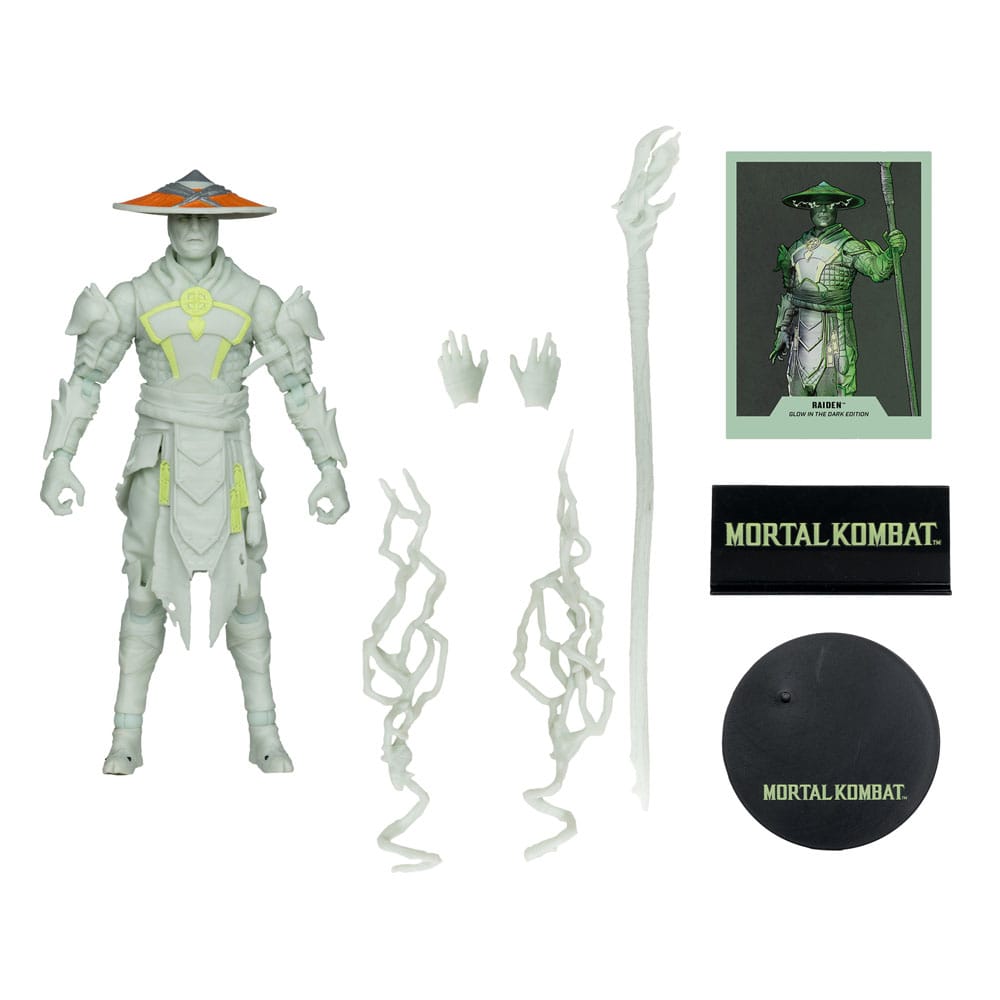 Mortal Kombat  Actionfigur Glow in the Dark Edition Raiden (Gold Label) 18 cm - Versand: 7 Tage nach Bestellung