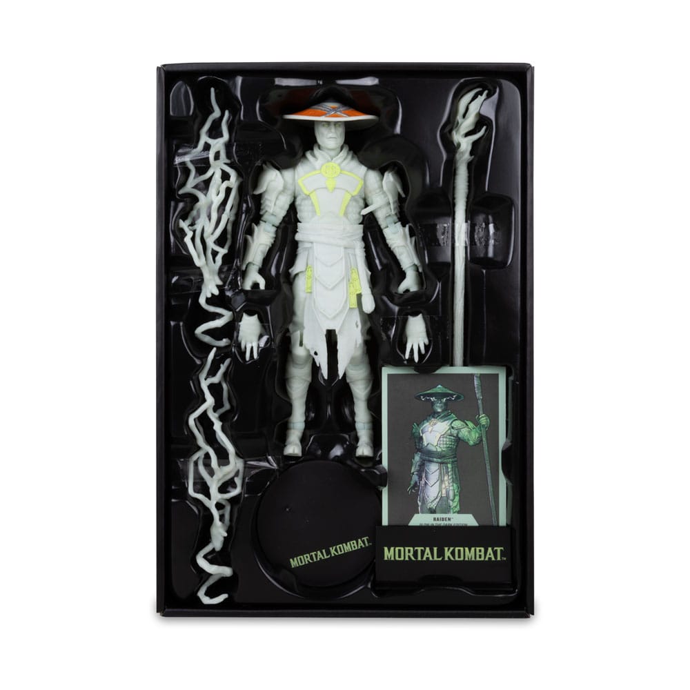Mortal Kombat  Actionfigur Glow in the Dark Edition Raiden (Gold Label) 18 cm - Versand: 7 Tage nach Bestellung