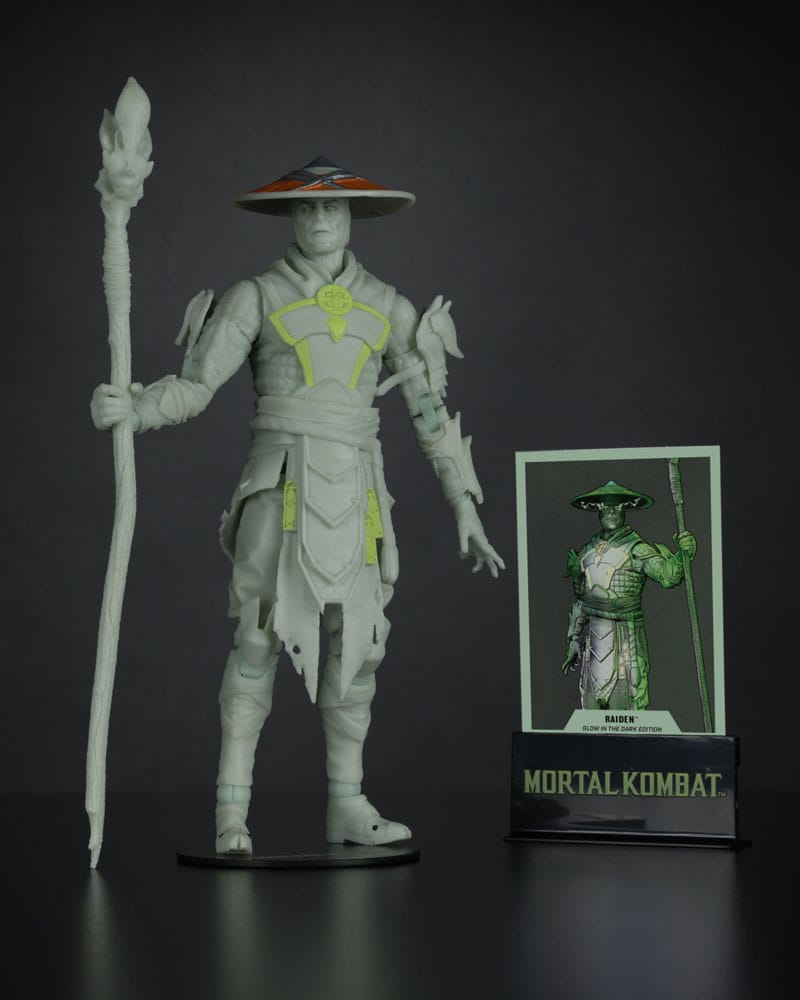 Mortal Kombat  Actionfigur Glow in the Dark Edition Raiden (Gold Label) 18 cm - Versand: 7 Tage nach Bestellung