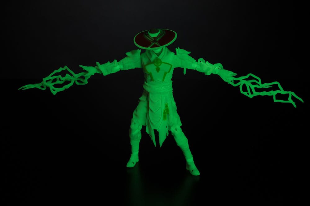 Mortal Kombat  Actionfigur Glow in the Dark Edition Raiden (Gold Label) 18 cm - Versand: 7 Tage nach Bestellung
