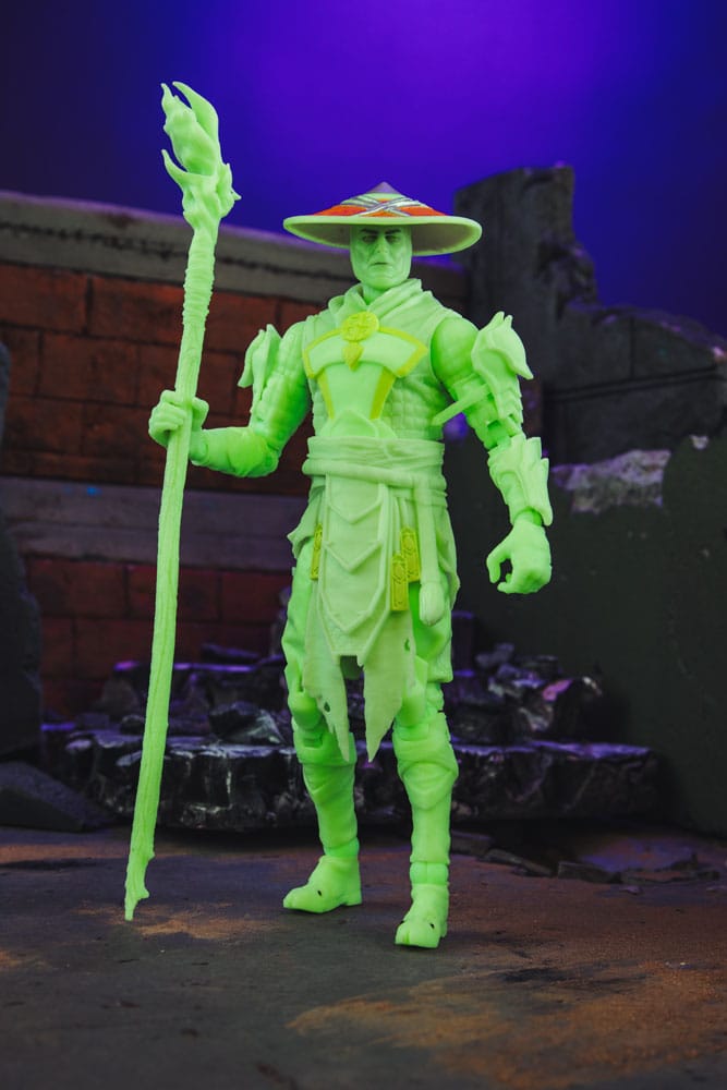 Mortal Kombat  Actionfigur Glow in the Dark Edition Raiden (Gold Label) 18 cm - Versand: 7 Tage nach Bestellung