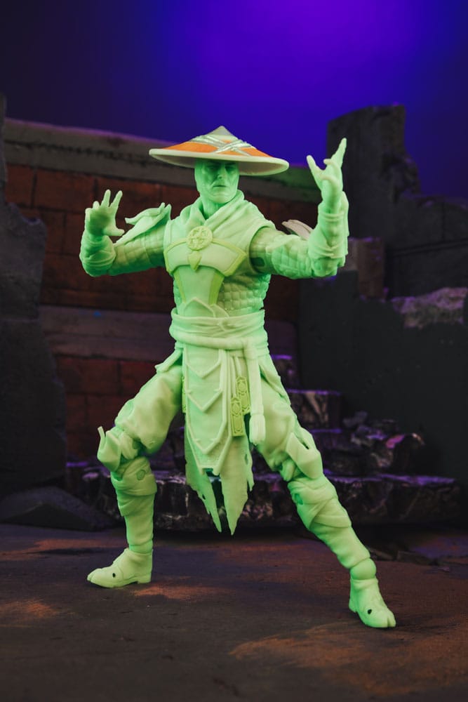 Mortal Kombat  Actionfigur Glow in the Dark Edition Raiden (Gold Label) 18 cm - Versand: 7 Tage nach Bestellung