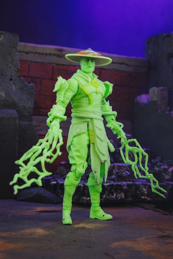 Mortal Kombat  Actionfigur Glow in the Dark Edition Raiden (Gold Label) 18 cm - Versand: 7 Tage nach Bestellung