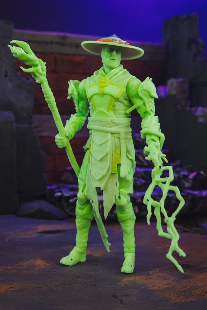Mortal Kombat  Actionfigur Glow in the Dark Edition Raiden (Gold Label) 18 cm - Versand: 7 Tage nach Bestellung