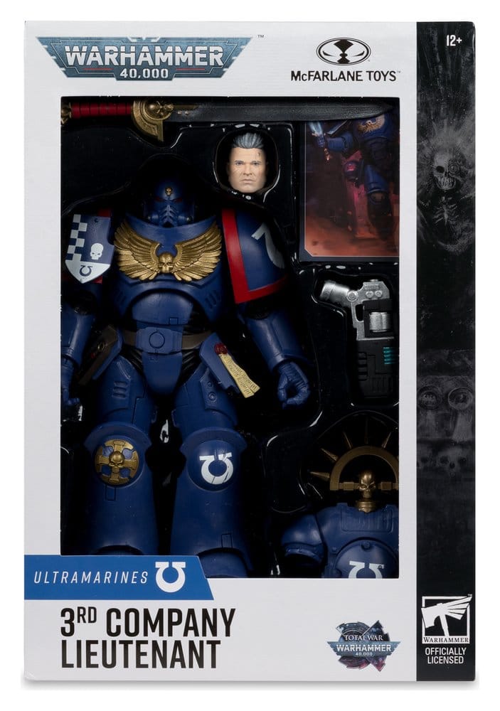 Warhammer 40,000 Total War Actionfigur 3rd Company Lieutenant (Ultramarines) 18 cm - Preorder - ETA: 07.10.2026