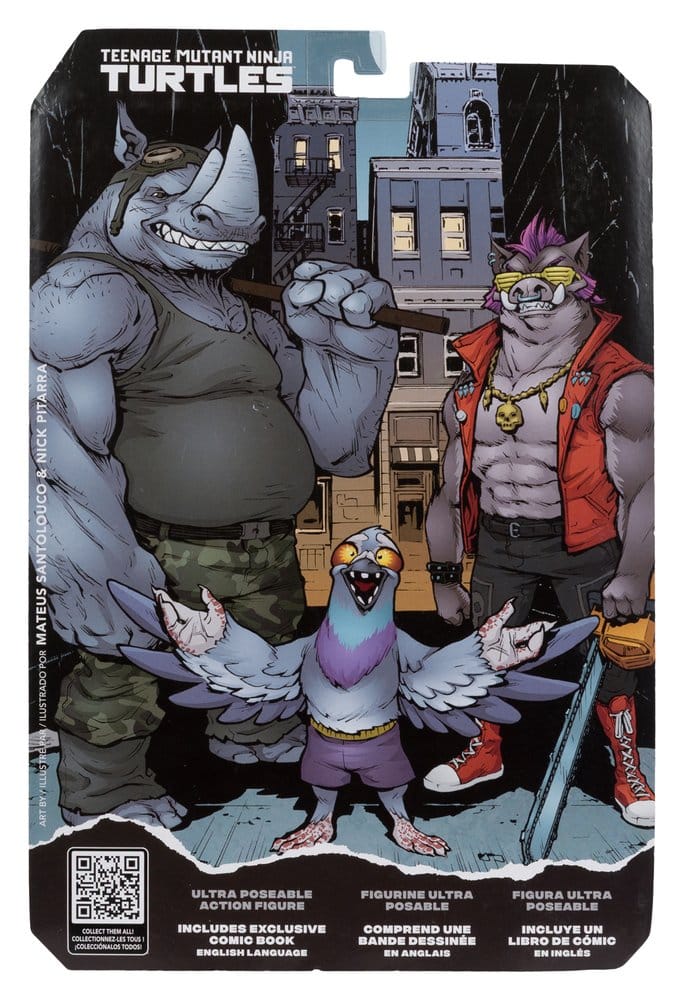 Teenage Mutant Ninja Turtles Page Punchers Actionfigur Rocksteady 17 cm - Versand: 7 Tage nach Bestellung
