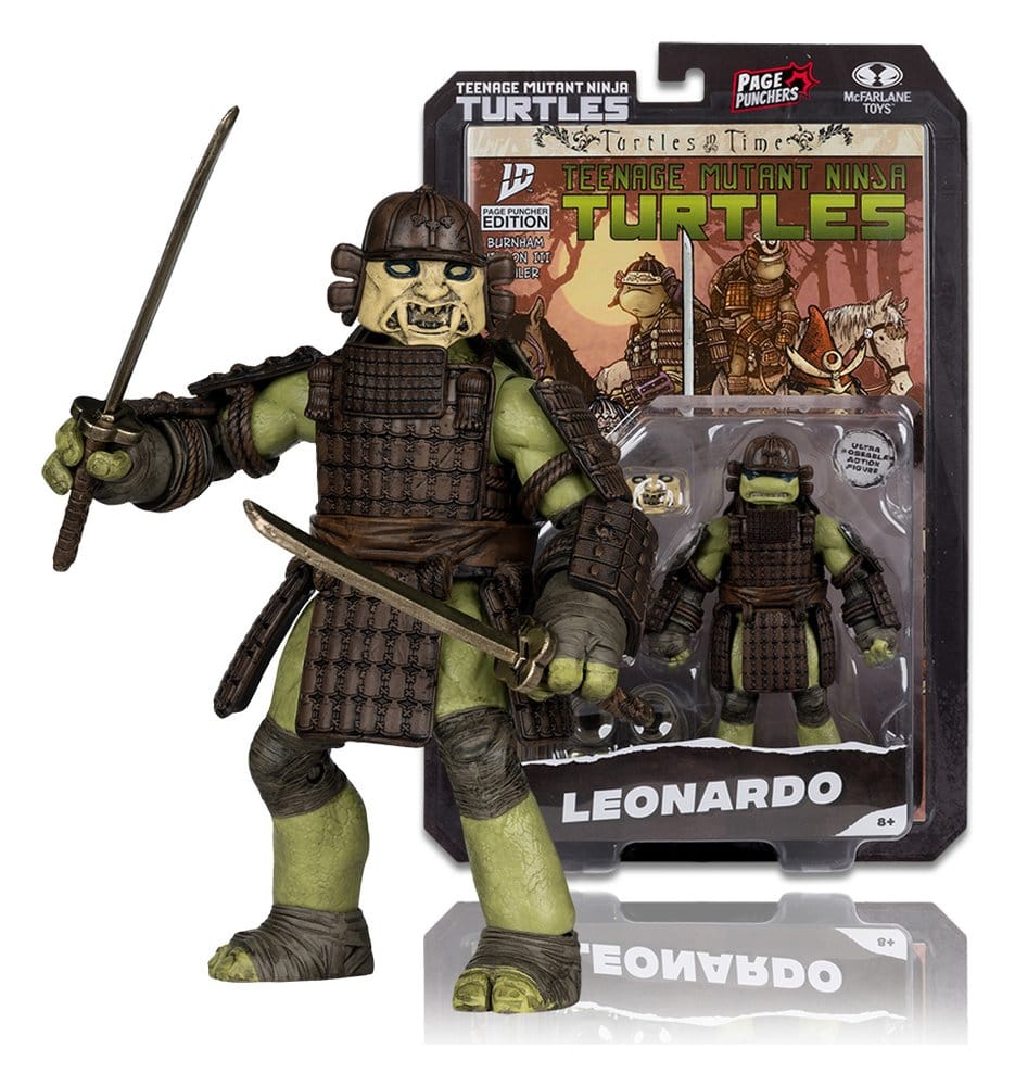 Teenage Mutant Ninja Turtles Page Punchers Actionfigur Leonardo (Turtles in Time) 13 cm - Versand: 7 Tage nach Bestellung