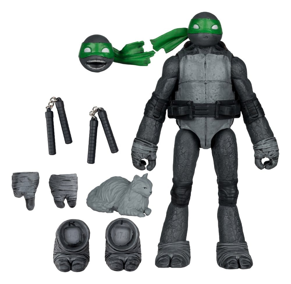 Teenage Mutant Ninja Turtles Page Punchers Actionfigur Michelangelo (Black White & Green) (Red Platinum Edition) 13 cm - Versand: 7 Tage nach Bestellung