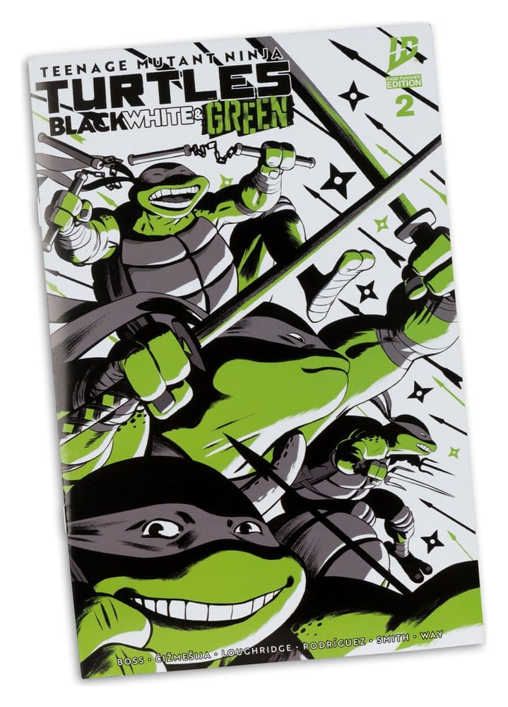 Teenage Mutant Ninja Turtles Page Punchers Actionfigur Michelangelo (Black White & Green) (Red Platinum Edition) 13 cm - Versand: 7 Tage nach Bestellung
