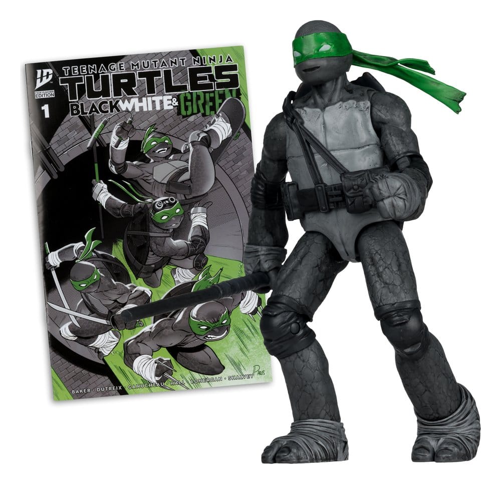 Teenage Mutant Ninja Turtles Page Punchers Actionfigur Donatello (Black White & Green) (Red Platinum Edition) 13 cm - Versand: 7 Tage nach Bestellung