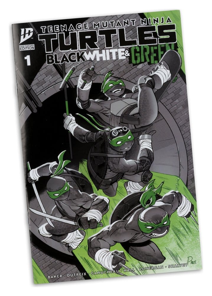 Teenage Mutant Ninja Turtles Page Punchers Actionfigur Donatello (Black White & Green) (Red Platinum Edition) 13 cm - Versand: 7 Tage nach Bestellung