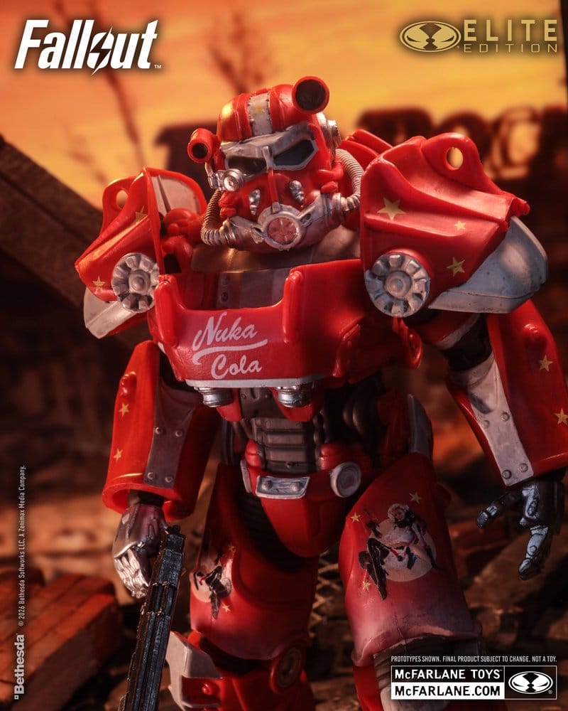 Fallout McFarlane Elite Edition Actionfigur Fallout 76 Nuka Cola T-60 (Gold Label) 19 cm - Versand: 7 Tage nach Bestellung