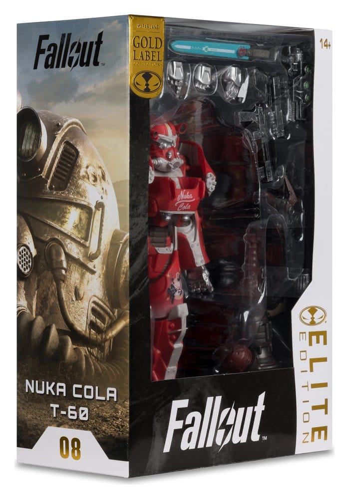 Fallout McFarlane Elite Edition Actionfigur Fallout 76 Nuka Cola T-60 (Gold Label) 19 cm - Versand: 7 Tage nach Bestellung