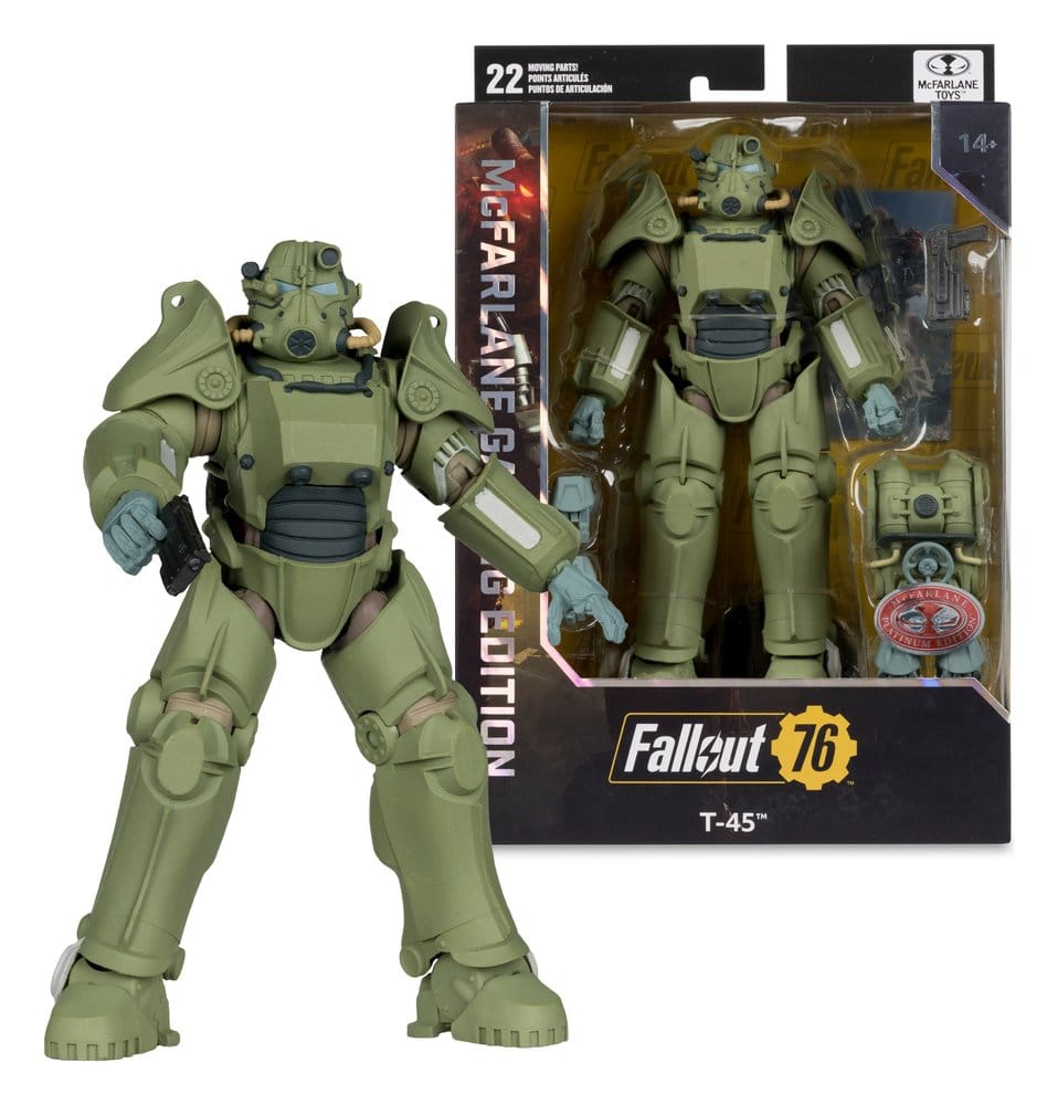 Fallout 76 Gaming Edition Actionfigur T-45 Military Armor (Red Platinum Edition) 20 cm - Preorder - ETA: 01.08.2026
