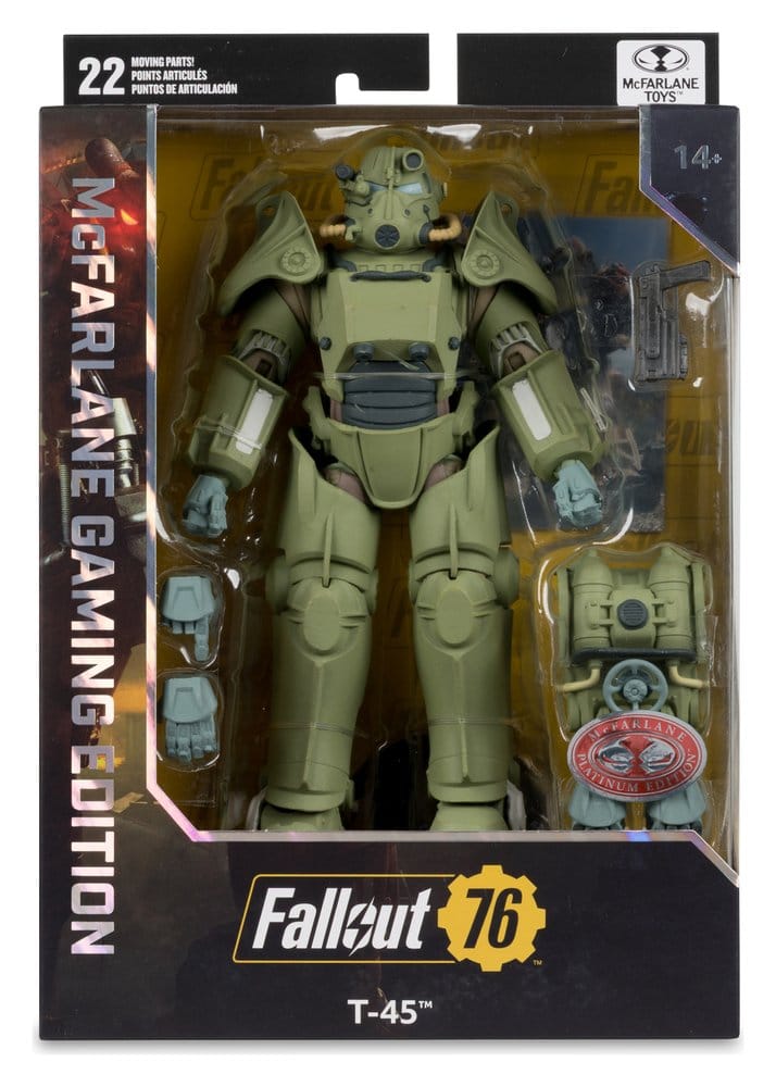 Fallout 76 Gaming Edition Actionfigur T-45 Military Armor (Red Platinum Edition) 20 cm - Preorder - ETA: 01.08.2026