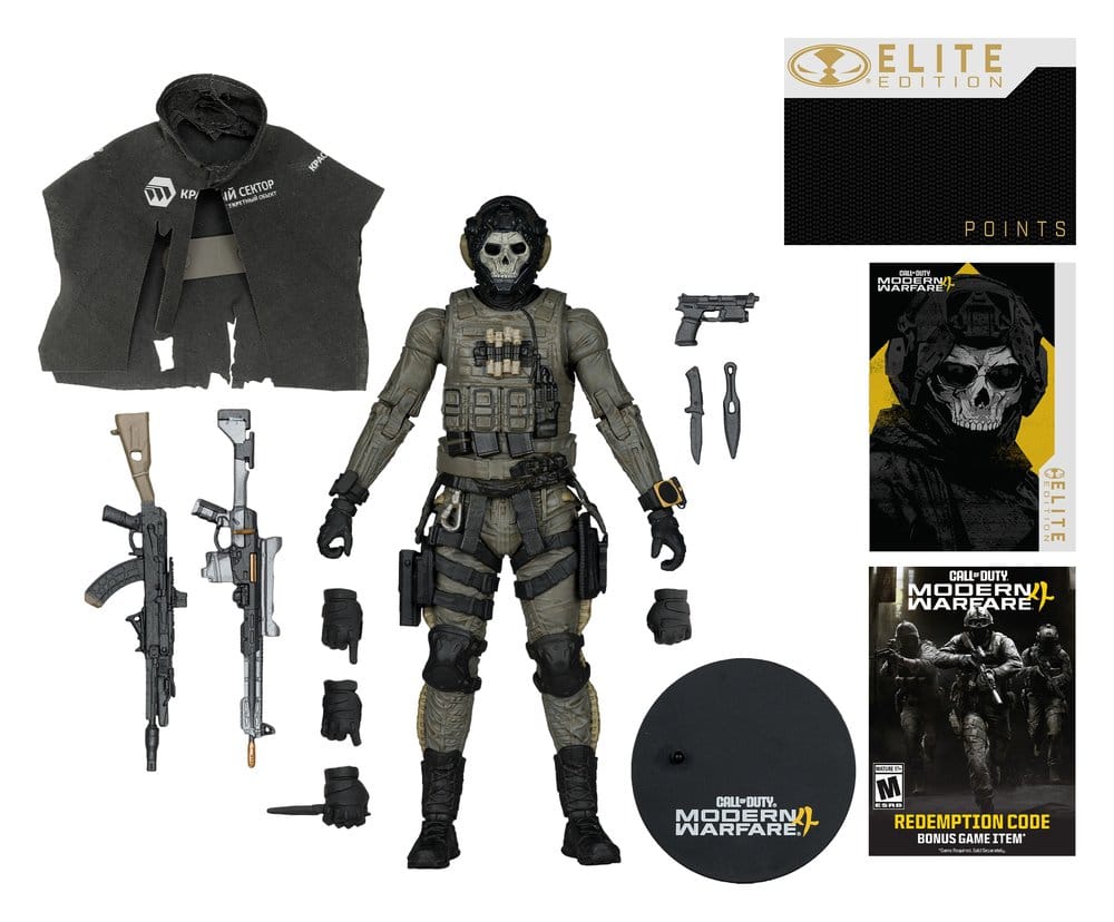 Call of Duty McFarlane Elite Edition Deluxe Actionfigur Ghost (Call of Duty: Modern Warfare 4) #19 18 cm - Preorder - ETA: 18.12.2026