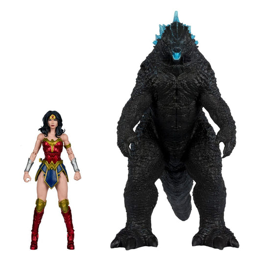 DC Justice League Monsterverse DC Multiverse Actionfiguren 2er-Pack Wonder Woman Vs. Atomic Blast Godzilla 18 cm  - Preorder - ETA: 03.11.2025