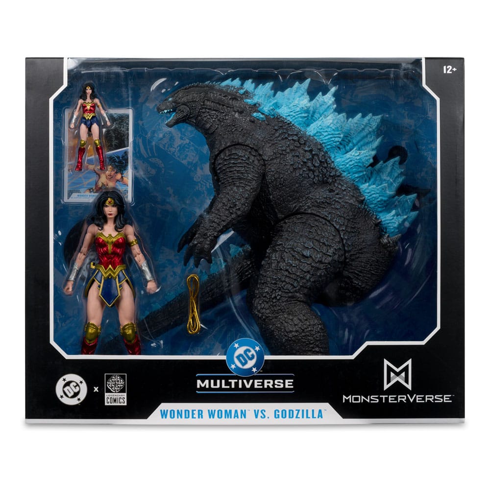 DC Justice League Monsterverse DC Multiverse Actionfiguren 2er-Pack Wonder Woman Vs. Atomic Blast Godzilla 18 cm  - Preorder - ETA: 03.11.2025