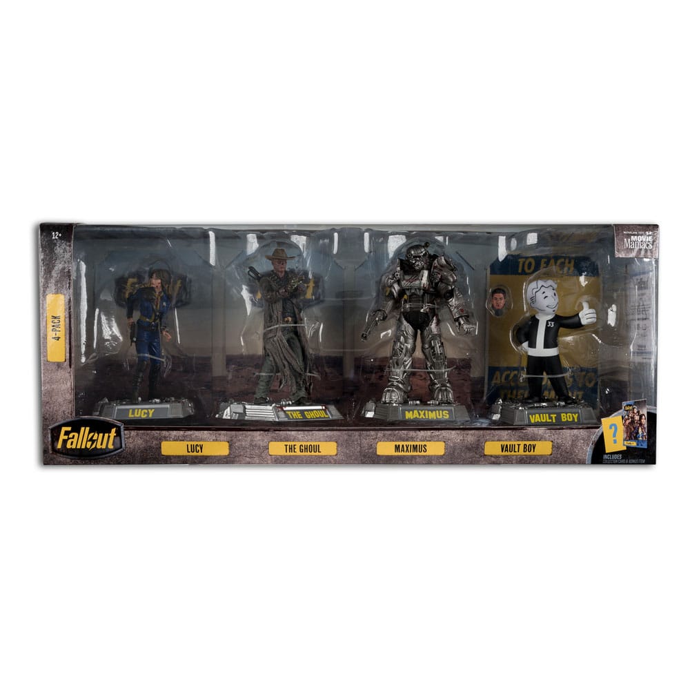 Fallout Movie Maniacs PVC Statuen 4er-Pack Lucy, Maximus, The Ghoul & Vault Boy 15 cm - Versand: 5-7 Tage nach Bestellung