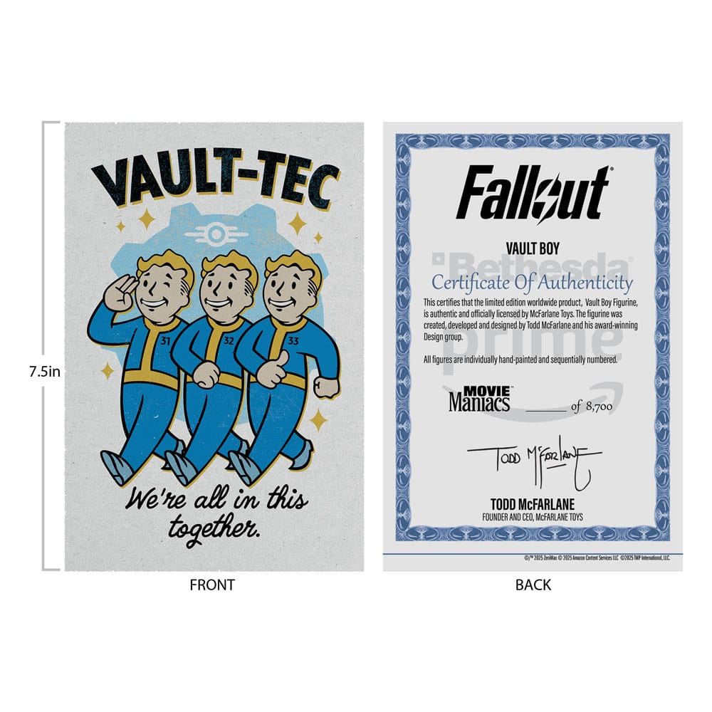 Fallout Movie Maniacs Actionfigur Vault Boy Version 1 14 cm - Preorder - ETA: 25.11.2025
