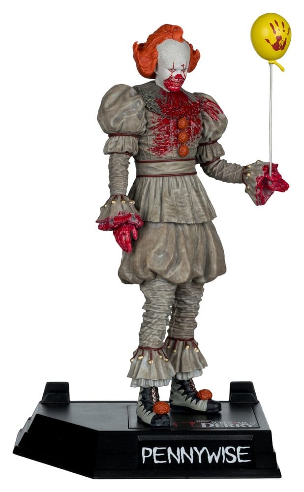 Es Welcome to Derry Movie Maniacs Figur Pennywise (Bloody) 16 cm - Versand: 7 Tage nach Bestellung