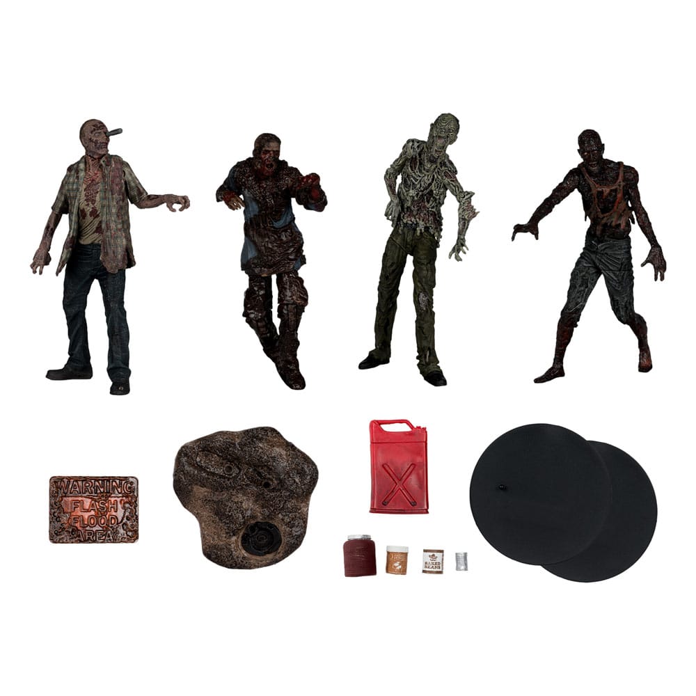 The Walking Dead Actionfiguren 4er-Pack Walkers 13 cm - Versand: 5-7 Tage nach Bestellung