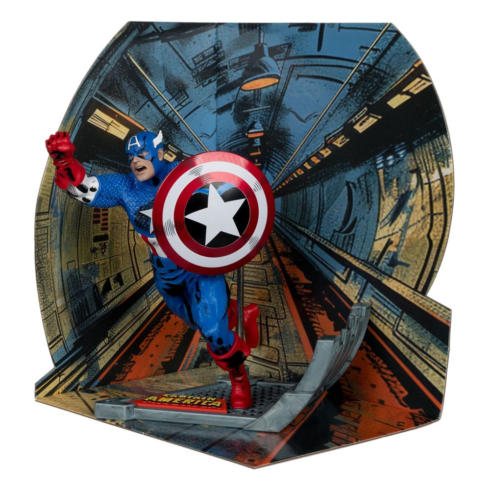 Marvel Collection PVC Statue 1/10 Captain America (Captain America #100) 12 cm - Versand: 5-7 Tage nach Bestellung