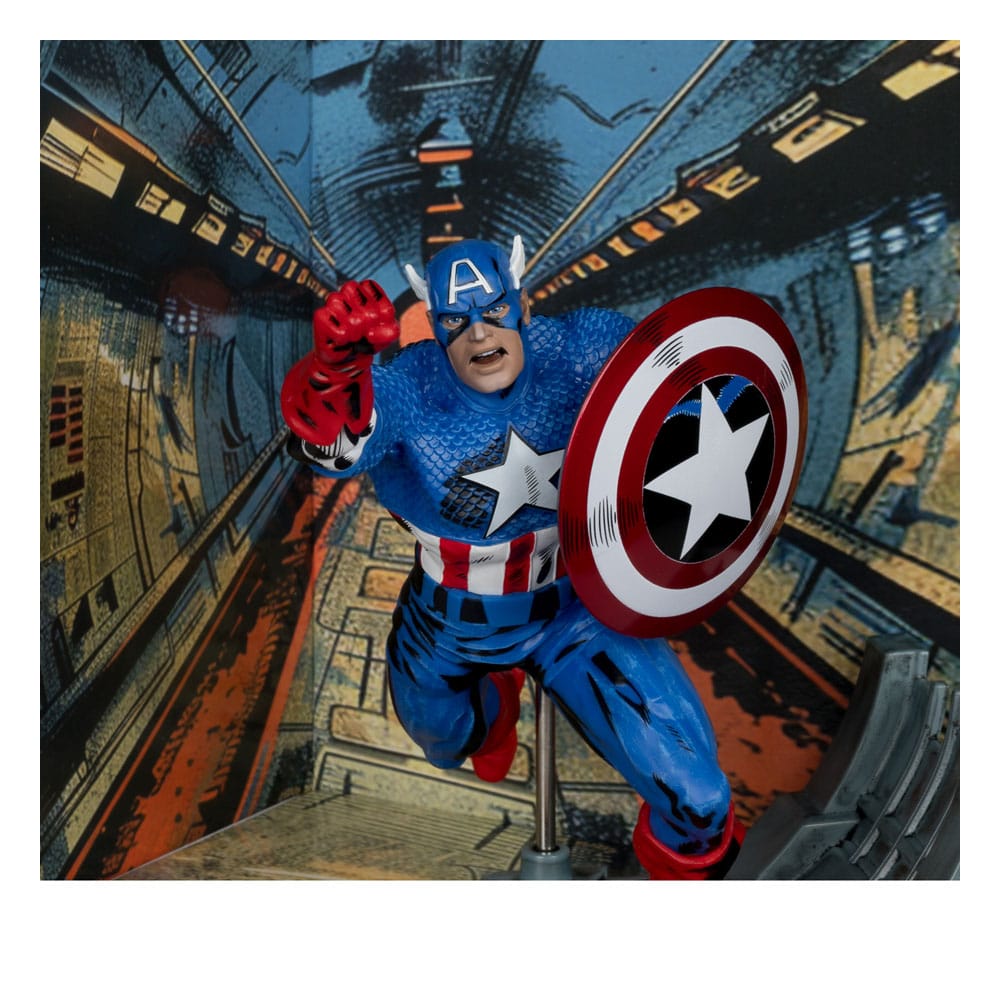 Marvel Collection PVC Statue 1/10 Captain America (Captain America #100) 12 cm - Versand: 5-7 Tage nach Bestellung