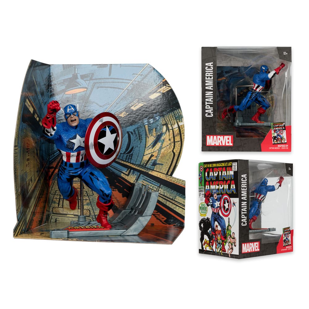 Marvel Collection PVC Statue 1/10 Captain America (Captain America #100) 12 cm - Versand: 5-7 Tage nach Bestellung
