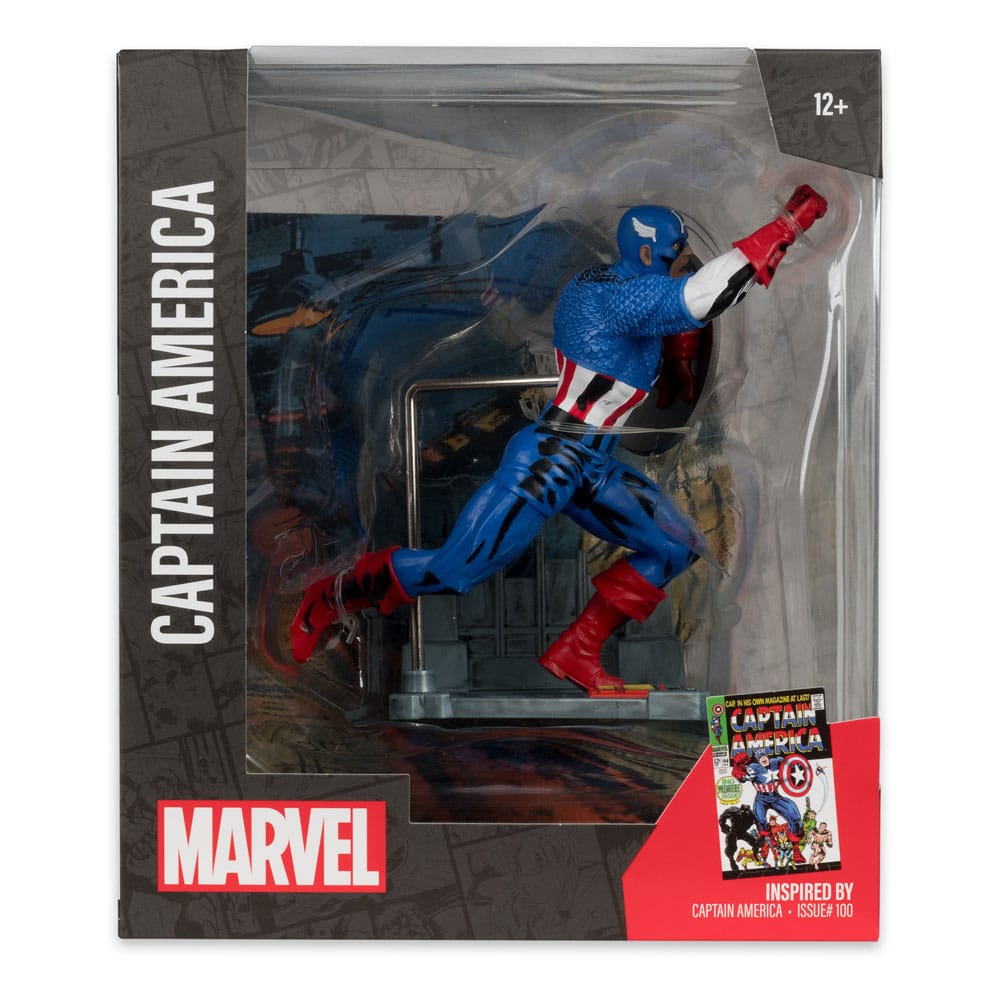 Marvel Collection PVC Statue 1/10 Captain America (Captain America #100) 12 cm - Versand: 5-7 Tage nach Bestellung