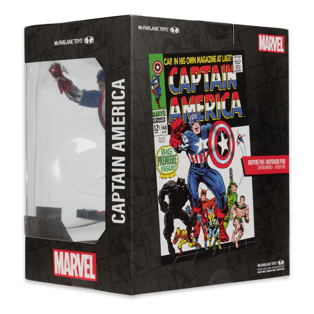 Marvel Collection PVC Statue 1/10 Captain America (Captain America #100) 12 cm - Versand: 5-7 Tage nach Bestellung