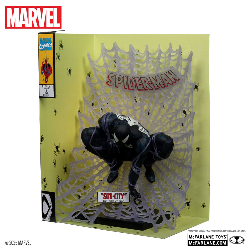 Marvel Collection PVC Statue 1/6 Spider-Man (Spider-Man #1)(Black Suit)(Chase) 15 cm - Versand: 5-7 Tage nach Bestellung