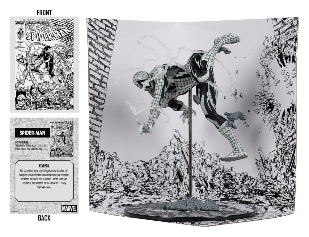 Marvel PVC Statue !/10 Spider-Man (Line Art) (The Amazing Spider-Man #318) (Gold Label) 17 cm - Preorder - ETA: 01.08.2026