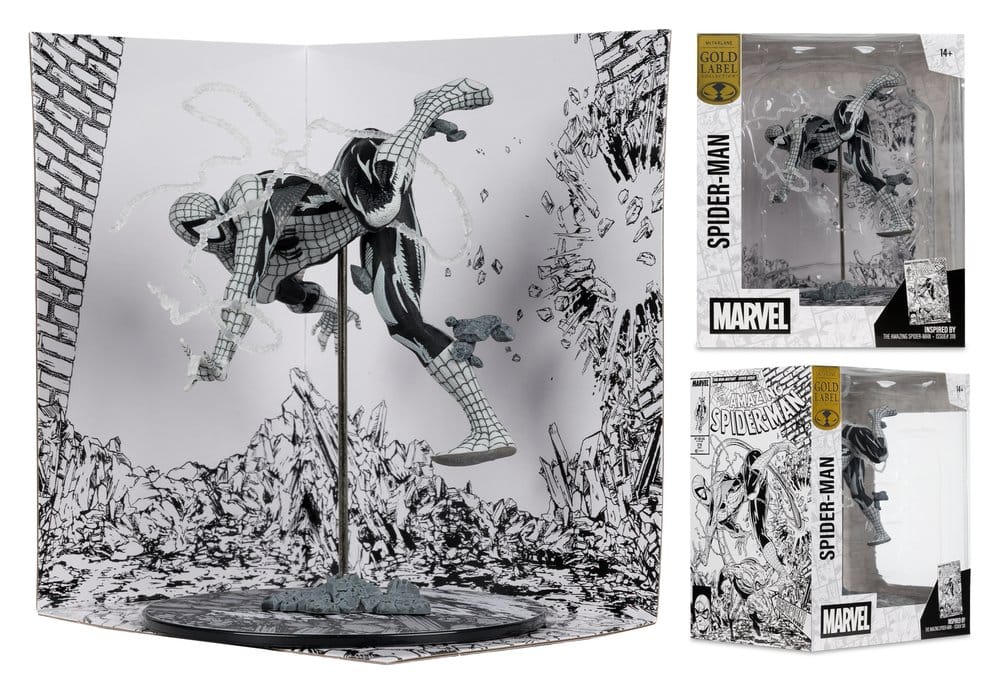 Marvel PVC Statue !/10 Spider-Man (Line Art) (The Amazing Spider-Man #318) (Gold Label) 17 cm - Preorder - ETA: 01.08.2026
