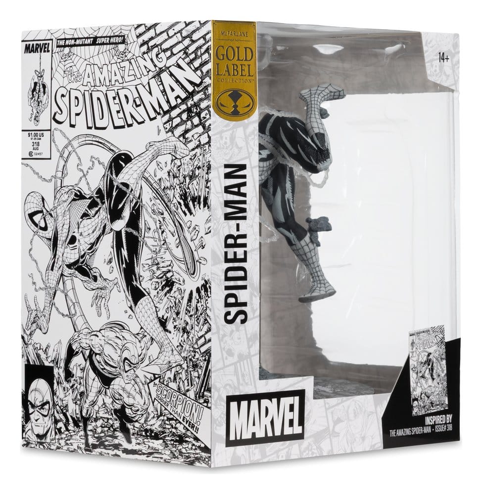 Marvel PVC Statue !/10 Spider-Man (Line Art) (The Amazing Spider-Man #318) (Gold Label) 17 cm - Preorder - ETA: 01.08.2026