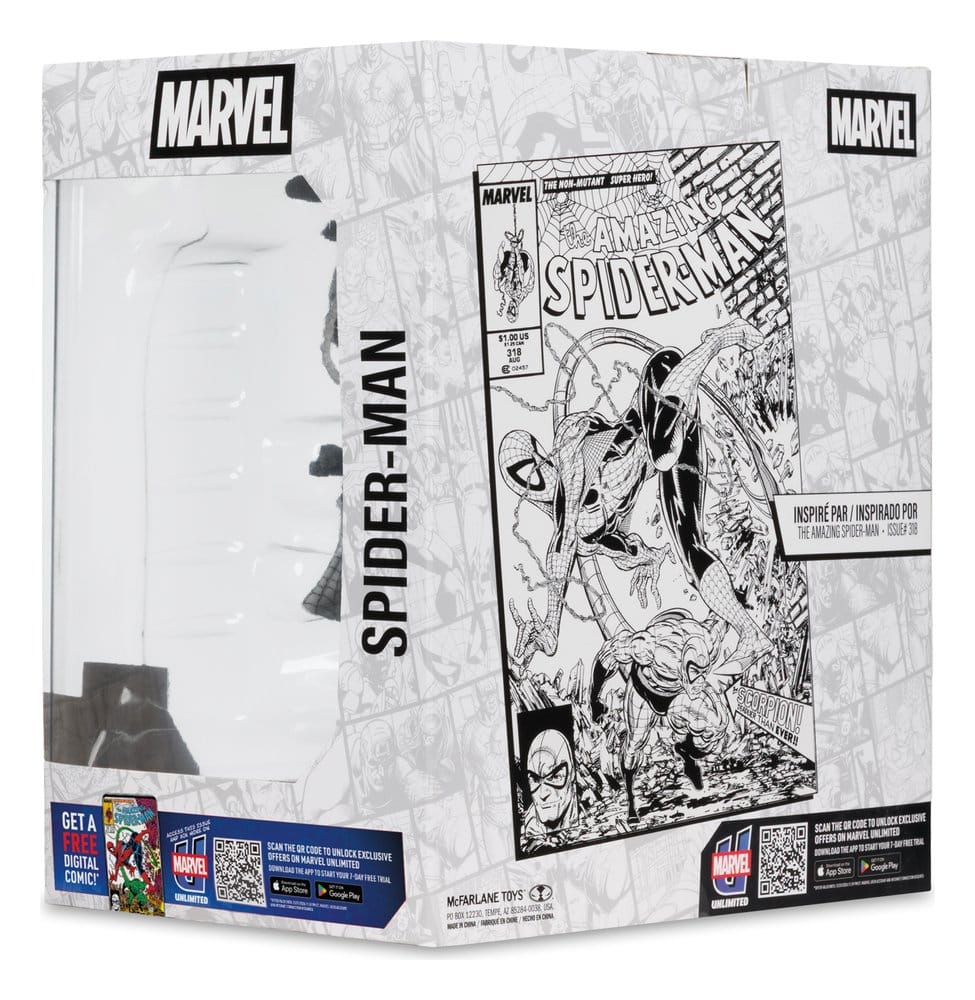 Marvel PVC Statue !/10 Spider-Man (Line Art) (The Amazing Spider-Man #318) (Gold Label) 17 cm - Preorder - ETA: 01.08.2026